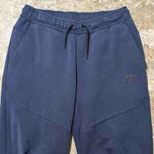 Nike Tech Fleece Sweatpants Mens M Blue Jogger Gym Lounge Essentials CU4495